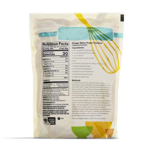 Whole Foods Market Organic Light Brown Sugar, 24 Ounce