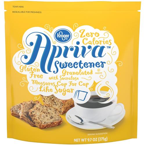Kroger Apriva With Sucralose Zero Calorie Sweetener 9.7 oz