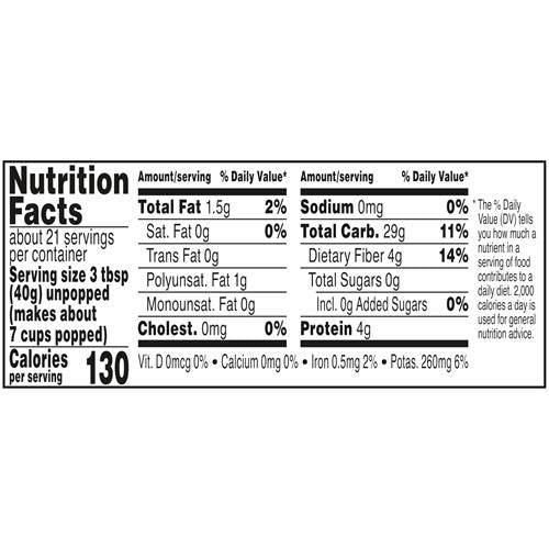 Orville Redenbachers Gourmet Popcorn Kernels, White Corn, 30 Oz.