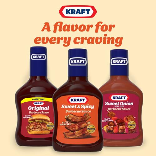 Kraft Sweet & Spicy Slow-Simmered Bbq Barbecue Sauce (18 Oz Bottle)