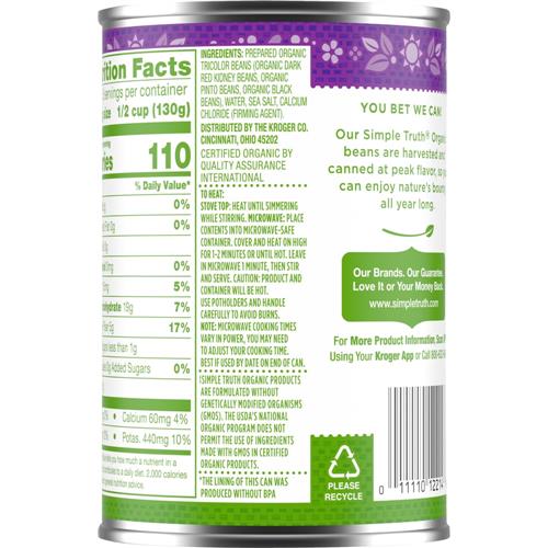 Simple Truth Organic Tri-Bean Blend 15 oz