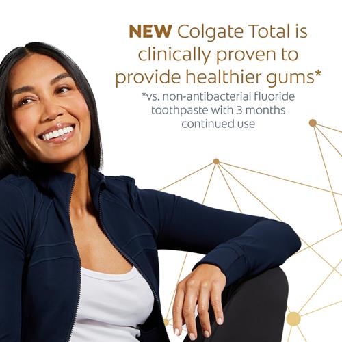 Colgate Total Active Prevention Fresh Mint Toothpaste, Anticavity Toothpaste With Fluoride, Clinically Proven To Help Fight Plaque Bacteria, Helps Minimize Bad Breath, 2 Pack, 5.1 Oz