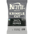 Kettle Brand Potato Chips, Krinkle Cut, Salt & Fresh Ground Pepper Kettle Chips, 7.5 Oz Bag