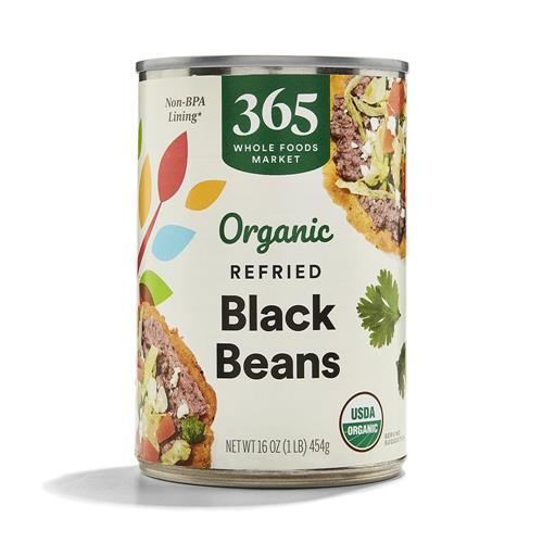Whole Foods Market, Organic Refried Black Beans, 16 Oz