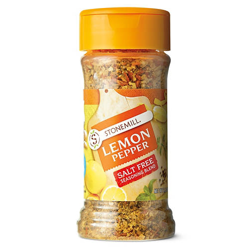 Stonemill Lemon Pepper Salt Free Seasoning Blend, 2.5 oz