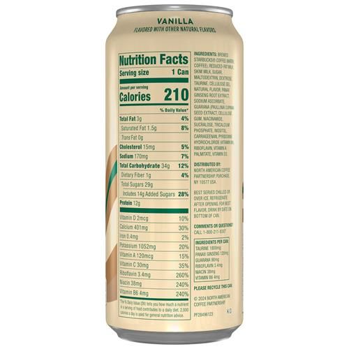 Starbucks Double Shot Energy Drink, Vanilla, 15 Fl Oz