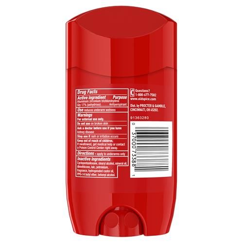 Old Spice Red Collection Invisible Solid Anti-Perspirant And Deodorant For Men, Captain, 2.6 Oz