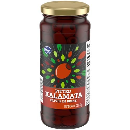 Kroger Kalamata Pitted Olives in Brine 6 oz