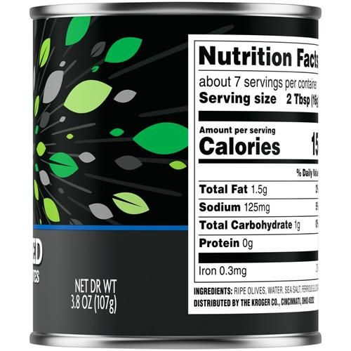 Kroger Sliced Black Ripe Olives 3.8 oz