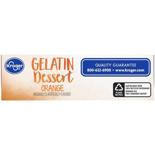 Kroger Orange Gelatin Dessert Mix 3 oz