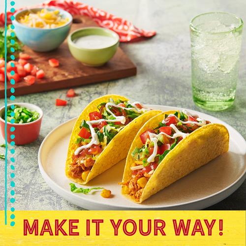 Old El Paso Stand N Stuff Taco Shells, Gluten Free, Meal Prep, 10 Ct, 4.7 Oz