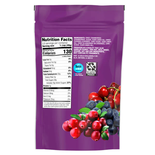 Southern Grove Dried  Mixed Berries, 5 oz