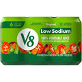 V8 Low Sodium Original 100% Vegetable Juice, 11.5 Fl Oz Can (6 Pack)