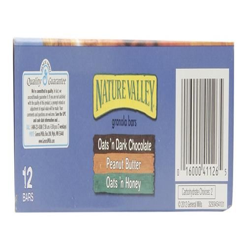 Nature Valley Crunchy Granola Bars, Variety Pack, 12 Bars, 8.94 Oz (6 Pouches)