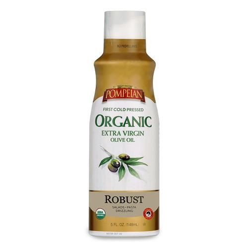 Pompeian Usda Organic Extra Virgin Olive Oil Non-Stick Cooking Spray, Full-Bodied, Perfect For Salads And Pasta, Naturally Gluten Free, Non-Allergenic, Non-Gmo, No Propellant, 5 Fl. Oz., Single B
