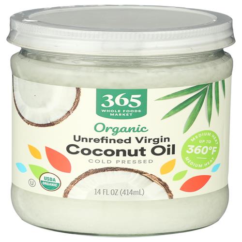 Whole Foods Market, Organic Unrefined Coconut Oil Virgin, 14 Fl Oz