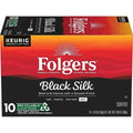 Folgers Black Silk Coffee, Dark Roast, Keurig K-Cup Pods, 10 Count Box