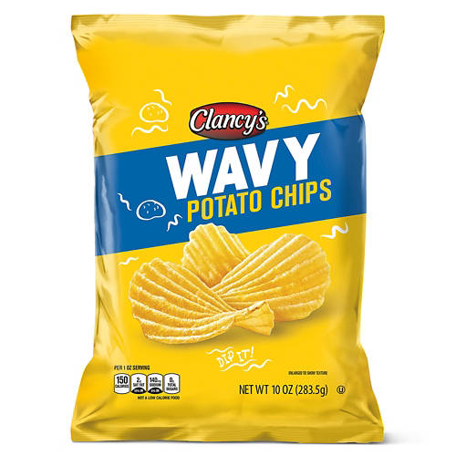 Clancy's Wavy Potato  Chips, 10 oz