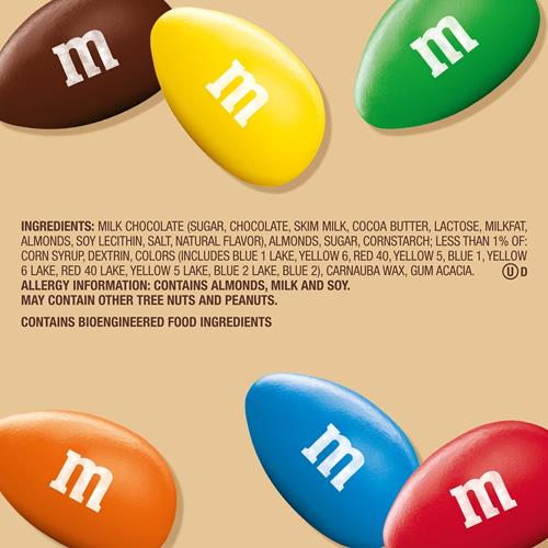 M&Ms Almond Milk Chocolate Candy, Sharing Size, 8.6 Oz Bag