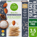 Simple Truth Gluten Free Sea Salt & Pepper Almond Crisps Crackers 3.5 oz