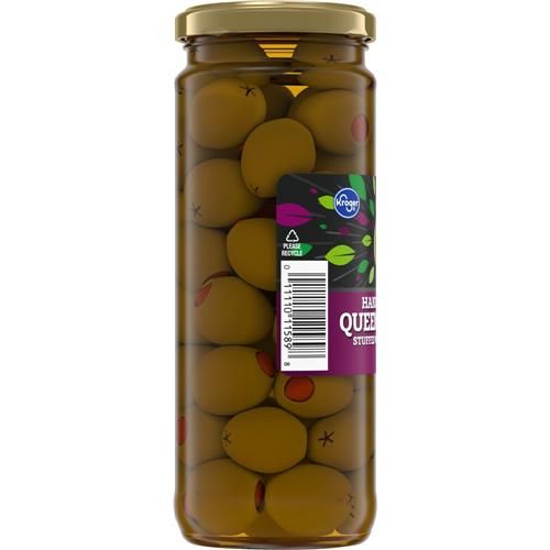 Kroger Queen Olives Stuffed with Pimiento 14 oz