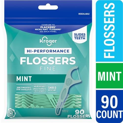 Kroger Hi-Performance Flossers Mint 90 count