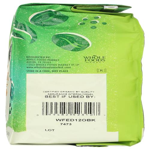 Whole Foods Market, Organic Breakfast Blend Ground Coffee, Light Roast, 12 Ounce