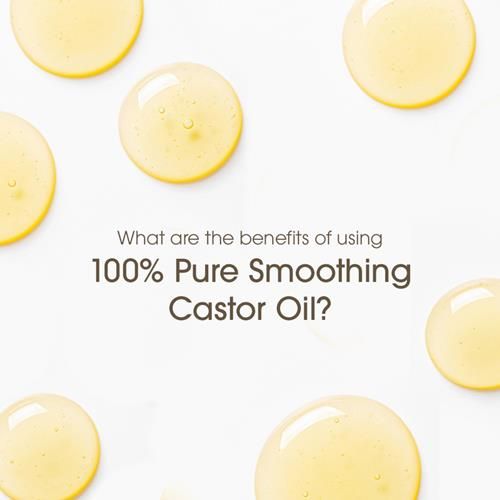 Giovanni Smoothing Castor Oil - 100% Pure, All Hair Types, Naturally Nourish Skin, Moisturize Hair & Scalp, Reduces Frizz & Helps Rebond Split Ends - 8.5 Oz