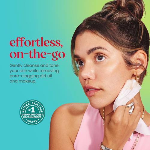 Burts Bees Micellar Facial Towelettes With Coconut And Lotus, Pre-Moistened Towelettes For All Skin Types, 99.5 Percent Natural Origin Skin Care, 30 Ct. Package