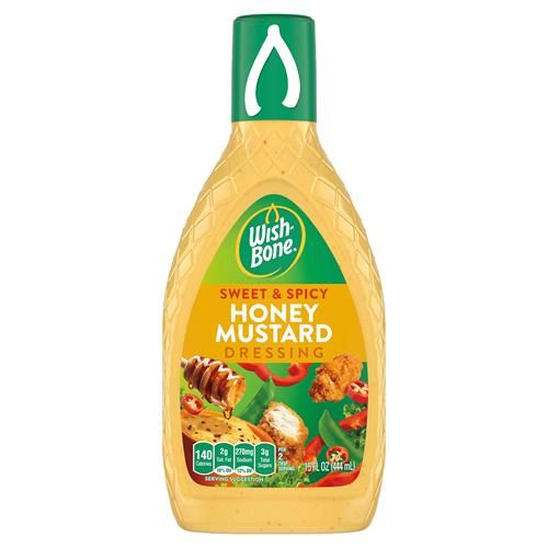 Wish-Bone Salad Dressing, Sweet & Spicy Honey Mustard, 15 Oz