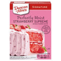 Duncan Hines Signature Perfectly Moist Strawberry Supreme Naturally Flavored Cake Mix, 15.25 Oz
