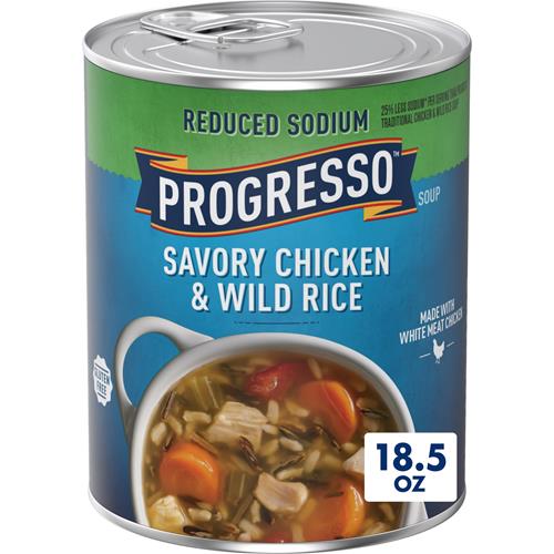 Progresso Reduced Sodium, Savory Chicken & Wild Rice Soup, 19 Oz.