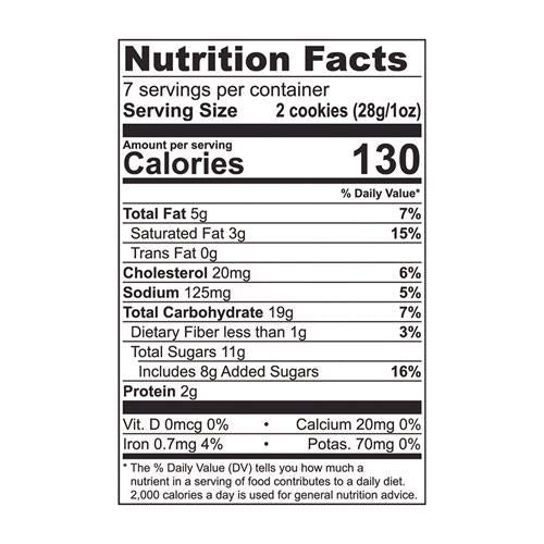 Tates Bake Shop Oatmeal Raisin Cookies, 7 Oz