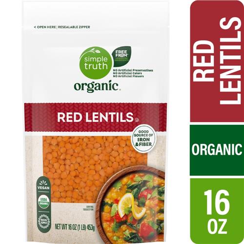 Simple Truth Organic Red Lentils 16 oz