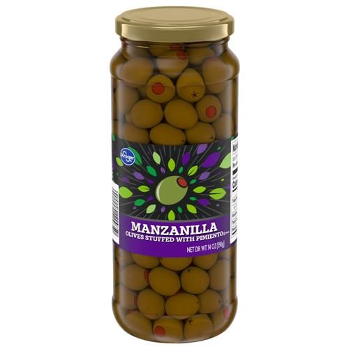 Kroger Pimiento Stuffed Manzanilla Olives 14 oz