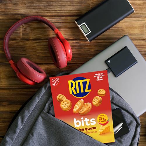 Ritz Bits Sandwich Crackers Spicy Queso 8.8Oz - 1 Box