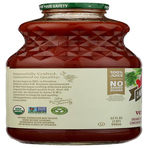 Rw Knudsen, Organic Very Veggie Juice, 32Oz