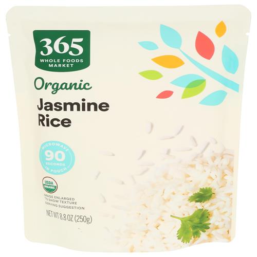 Whole Foods Market, Organic Jasmine Rice, 90-Second Microwave In Pouch, 9 Ounce
