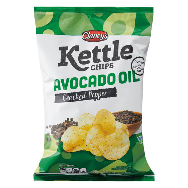 Clancy's Peppercorn Avocado Oil Kettle Potato Chips, 5 oz