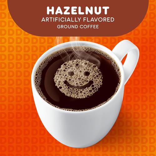 Dunkin Hazelnut Flavored Ground Coffee, 12 Ounce (Pack Of 1)