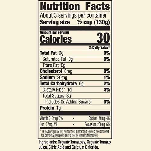 Muir Glen Organic Diced Canned Tomatoes, No Salt Added, 14.5 Oz.