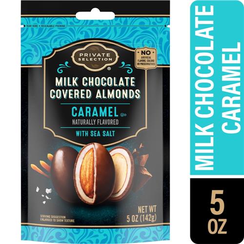 Private Selection Milk Chocolate Carmel Sea Salt Almonds 5 oz