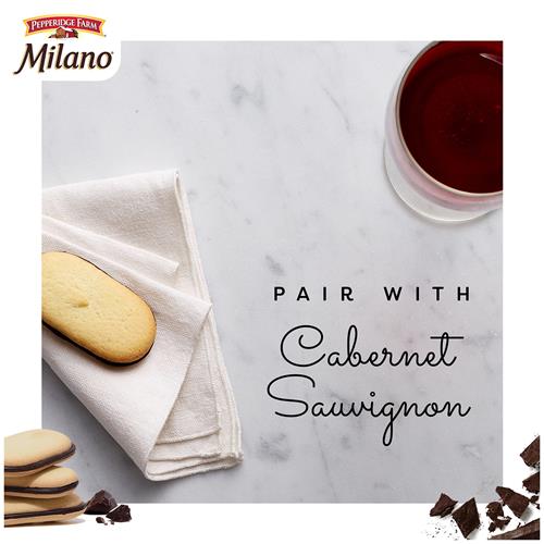 Pepperidge Farm Milano Double Dark Chocolate Cookies, 7.5 Oz Bag (15 Cookies)
