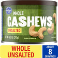 Kroger Whole Unsalted Cashews 8.5 oz