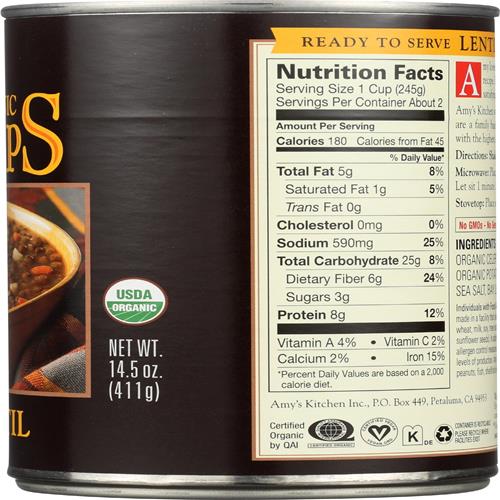 Amys Soup Lentil Gf Org