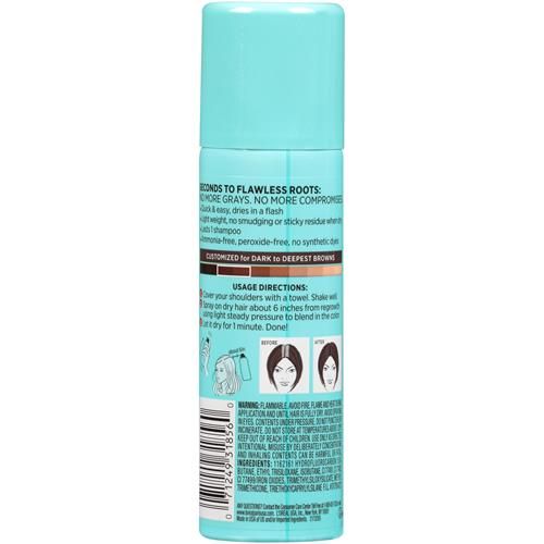 Loreal Paris Root Cover Up Temporary Gray Concealer Spray, Hair Color Spray With Filling & Thickening Coverage, Dark Brown, Packaging May Vary