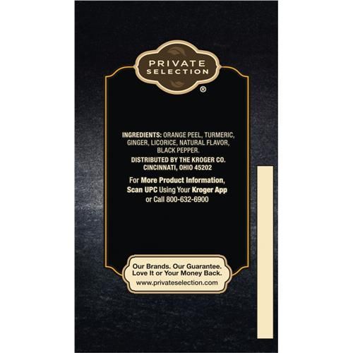 Private Selection Orange Ginger Turmeric Herbal Tea Bags 20 ct