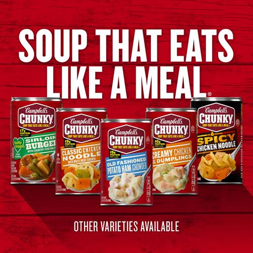 Campbells Chunky Soup, Healthy Request Chicken Noodle Soup, 18.8 Ounce Can