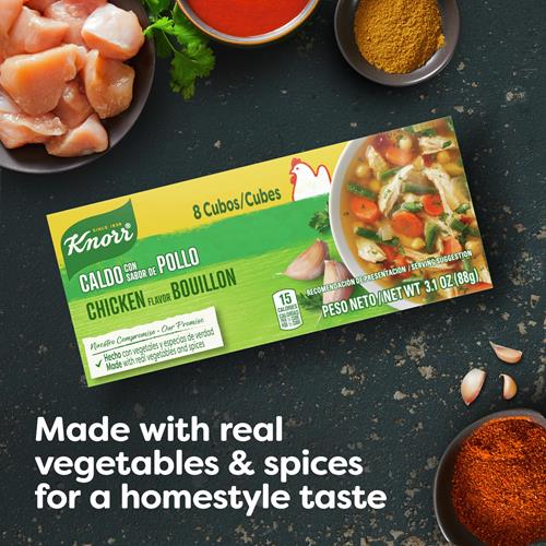 Knorr Cube Bouillon, Chicken, 8 Cubes, 3.1 Oz