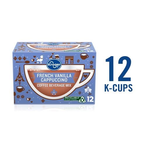 Kroger French Vanilla Cappuccino Coffee Pods 12 ct